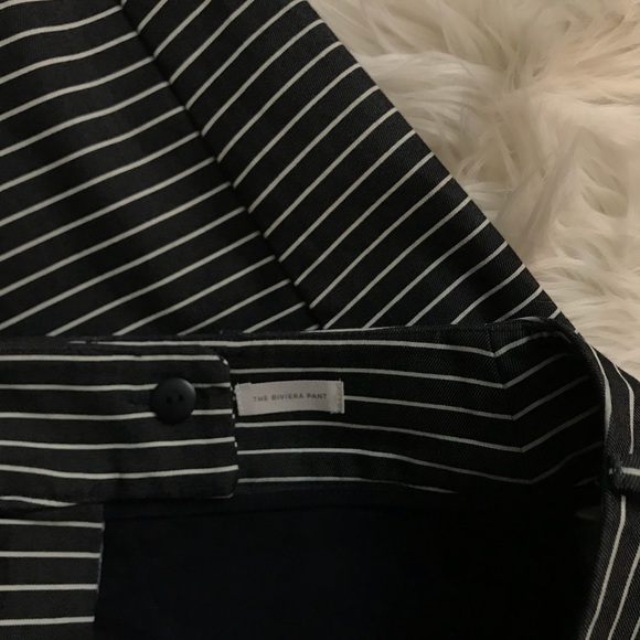 LOFT Marisa The Riviera Pant Striped Ankle Pants - Picture 7 of 8